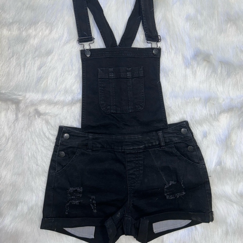 Wax Jeans Black Overalls | Shorts Overalls